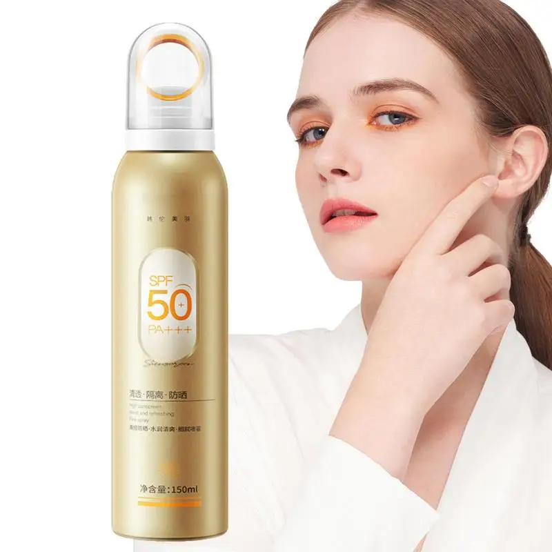 

Facial Body Sunscreen Facial Sun Screen Spray Non-Greasy Skin Care Products Water Resistant Sun Protection Mist For Sports Daily