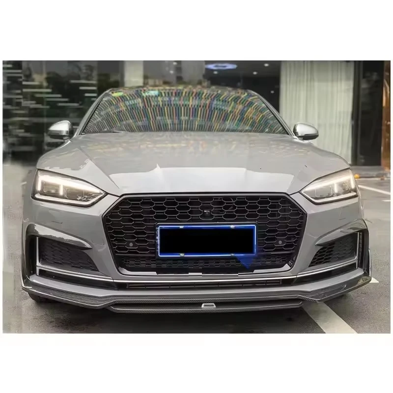 A5 Sline S5 B9 스포트백 2017-2019용 자동차 프론트 범퍼 립 스포일러 스플리터