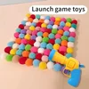 Interactive Launch Training Cat Toys Creative Kittens Games Stretch Plush Ball Toys Cat Supplies Pet Accessories herbe à chat 4