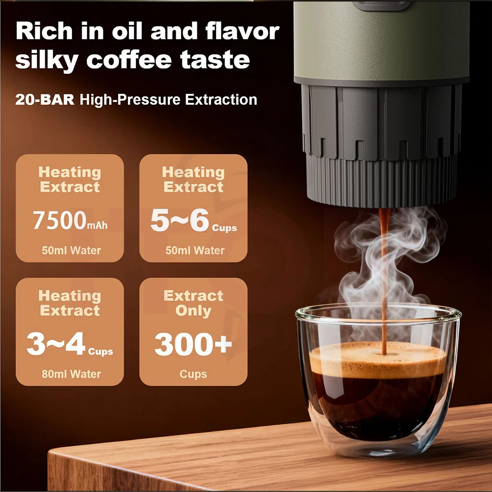 آلة قهوة إسبريسو محمولة ITOP CMBX02 - تسخين لاسلكي...