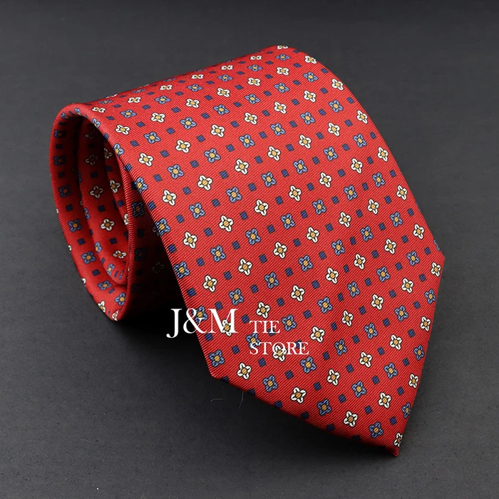 Hochwertige Herrenkrawatte aus weicher Seide, 9 cm – Paisley-Jacquard-Krawatten in Braun/Grün/Blau für Business-Party-Bräutigam – Detail 11