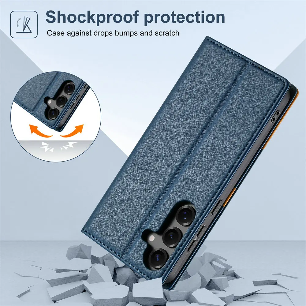 Luxury RFID Leather Wallet Phone Case Cover - Premium Book Style