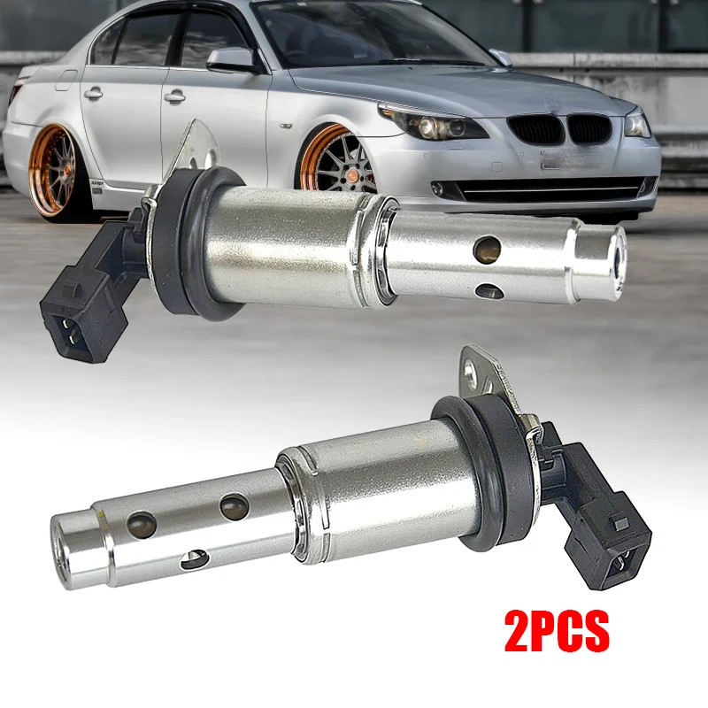 

2PCS Pair Vanos Camshaft VVT Solenoid for BMW 128i 135i 328i 335i 525i X3 N51 N52 N54 OE 11367585425