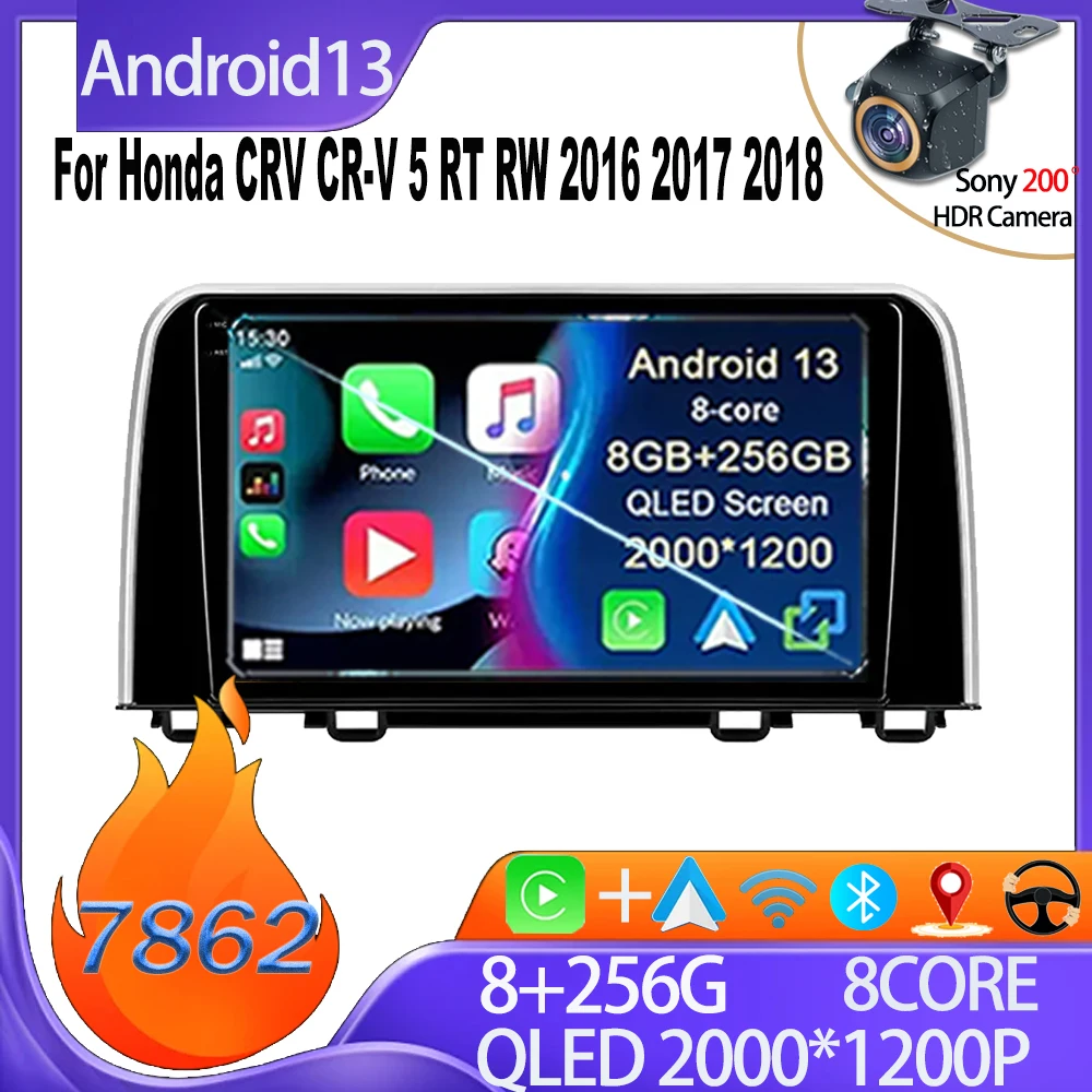 

Car Stereo For Honda CRV CR-V 5 RT RW 2016 2017 2018 Car GPS Navigation Multimedia Player Mirror Link Touch Screen Rear Camera