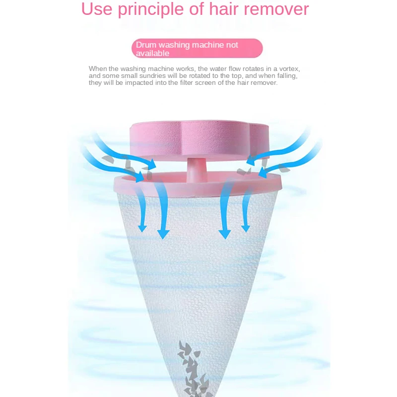 Laundry Ball Floating Pet Fur Lint Hair Catcher Clothes Cleaning Ball Laundry Hair Removal Cleaning Mesh Bag for Washing Machine