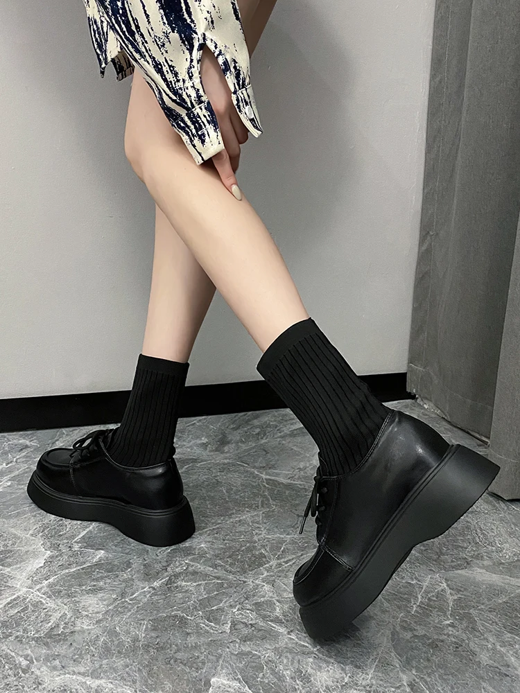 

2023 new style thick-soled elastic socks boots short boots Martin thin boots 899