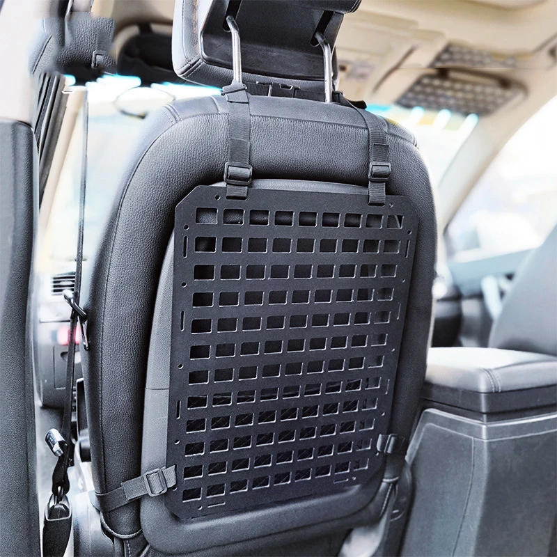 Fahrzeug Starre MOLLE Panel für Auto Sitz Zurück Organizer ABS Kunststoff  Platte Taktische Getriebe Halter EDC Pouch Rack Werkzeug Holster montieren  - AliExpress