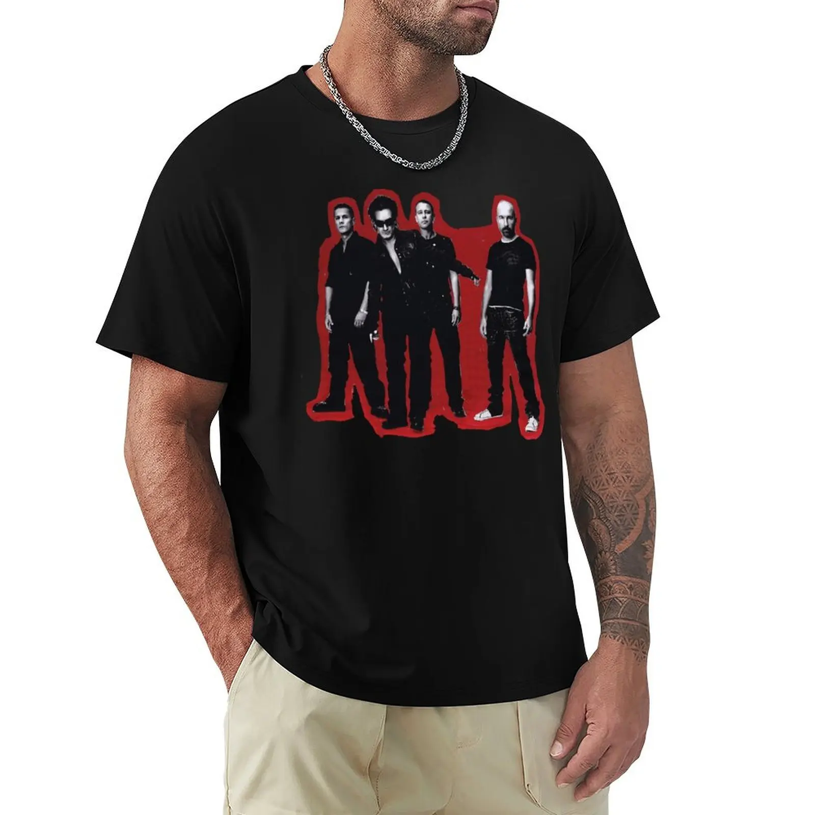 

U2 band T-Shirt sports fans quick-drying mens tall t shirts