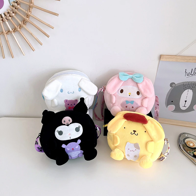 サンリオ 女の子用の斜めのぬいぐるみバッグ 女の子用の収納バッグ シンナモロール カワイイ クロミポンポン Aliexpress