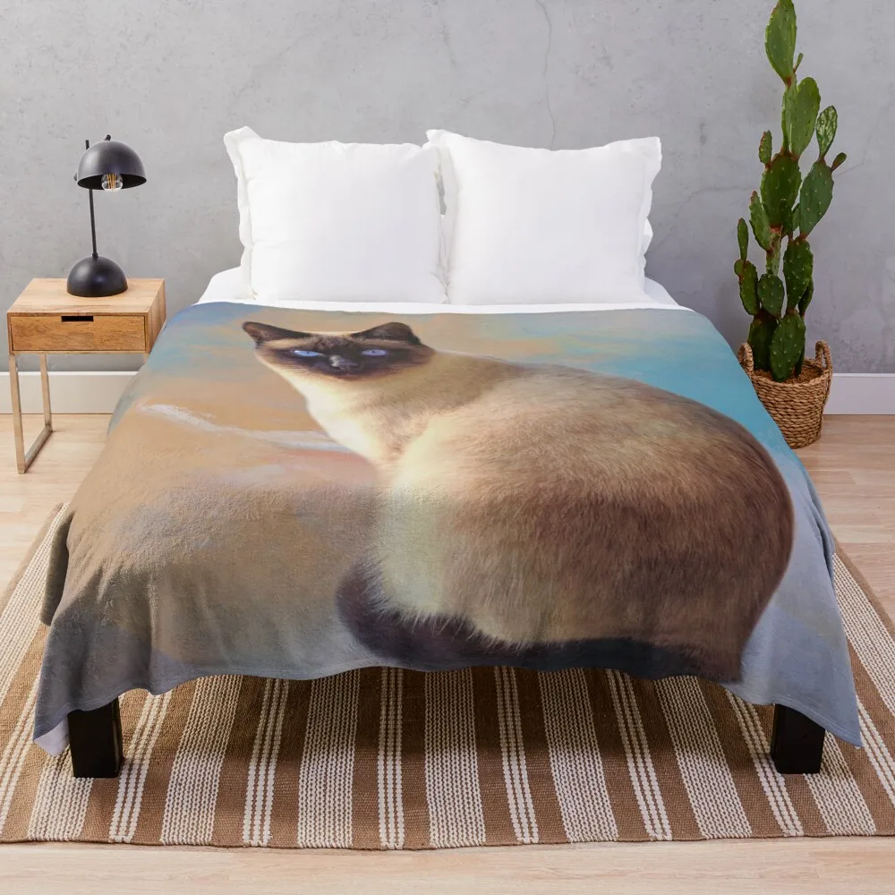 

Seal Point Siamese Cat Throw Blanket Luxury St Blanket Custom Blankets Extra Large Throw Blanket