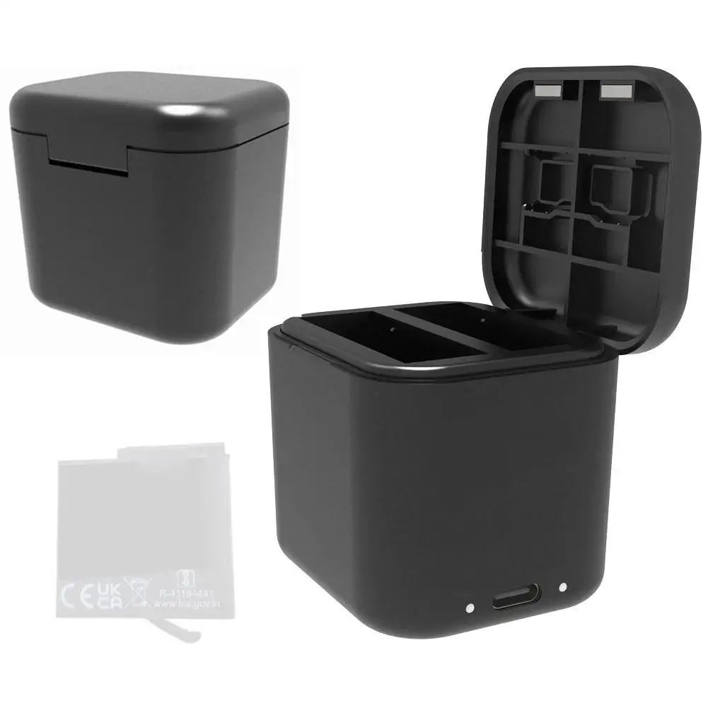 

Подходит для спортивной камеры Insta360 Ace Pro, зарядное устройство с двойной зарядкой и слотом для карты памяти M5R5