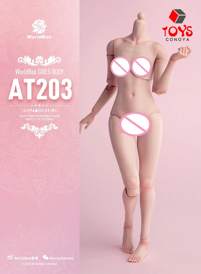 Worldbox AT203 1/6 Girl Super Flexible Joint Body 12'' Pale/Light