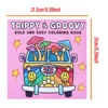 1 Psychedelic And Fashion Coloring Book Drawing Book, with 40 Pages of Cute Mushrooms, Snails, Sunflowers, Cats And Other Patter 3