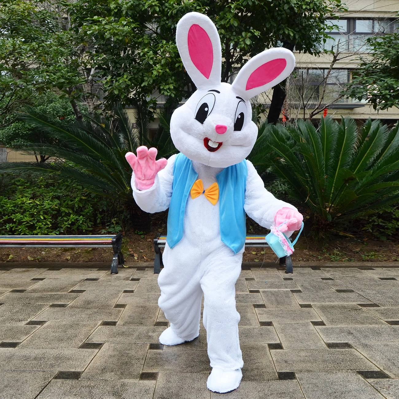 Conjunto de 24 tipos de disfraz de mascota de conejo de Pascua para adultos, disfraz de lujo para Halloween, fiesta de carnaval, cosplay de conejo