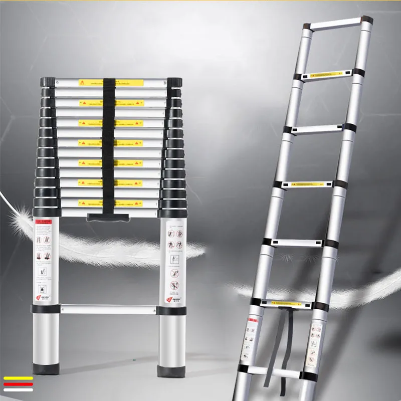 VEVOR Telescoping Ladder, 18.5 FT Aluminum One-button Retraction