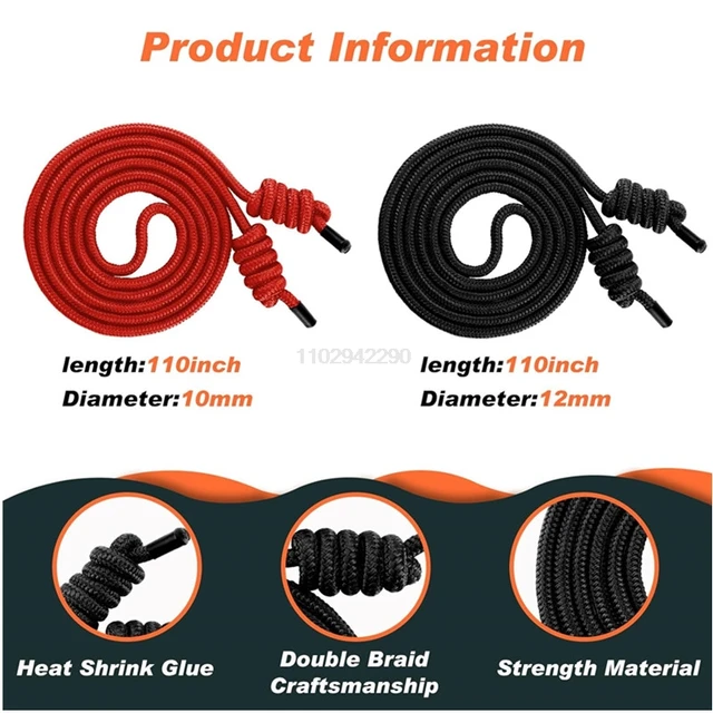 Flow Exercise Rope For Fitness Flow Double Braid Workout Rope Adjustable Length Jump Ropes For Men And Women Home Gym Workout 2