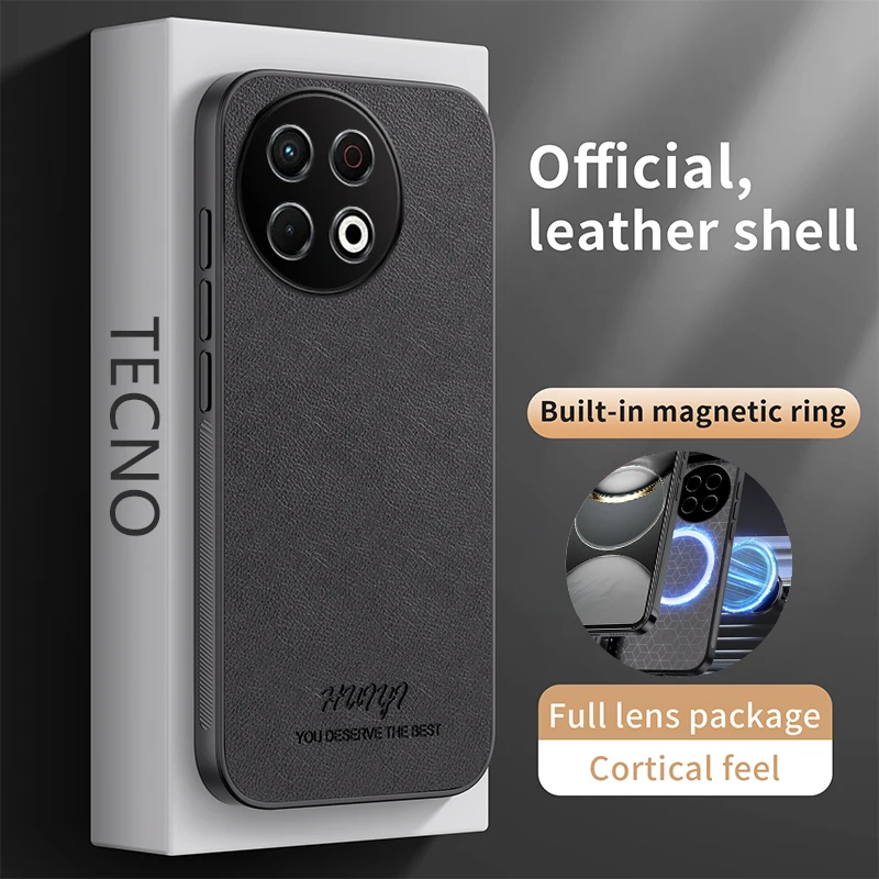 Pebbled Leather Shockproof Phone Case Cover