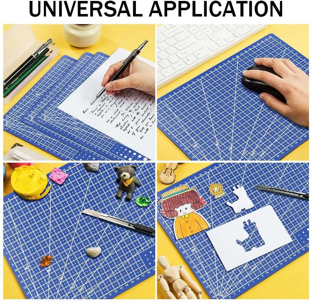 A4 Crafty World Self Healing Cutting Mat for Sewing Quilting & Crafts Craft Mat  Fabric Double