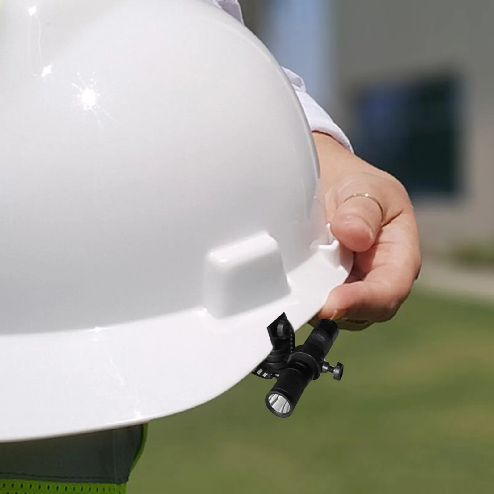 플라스틱 안전모 라이트 클립 편리한 손전등 홀더 브래킷 클립 액세서리용 안전모 라이트 마운트