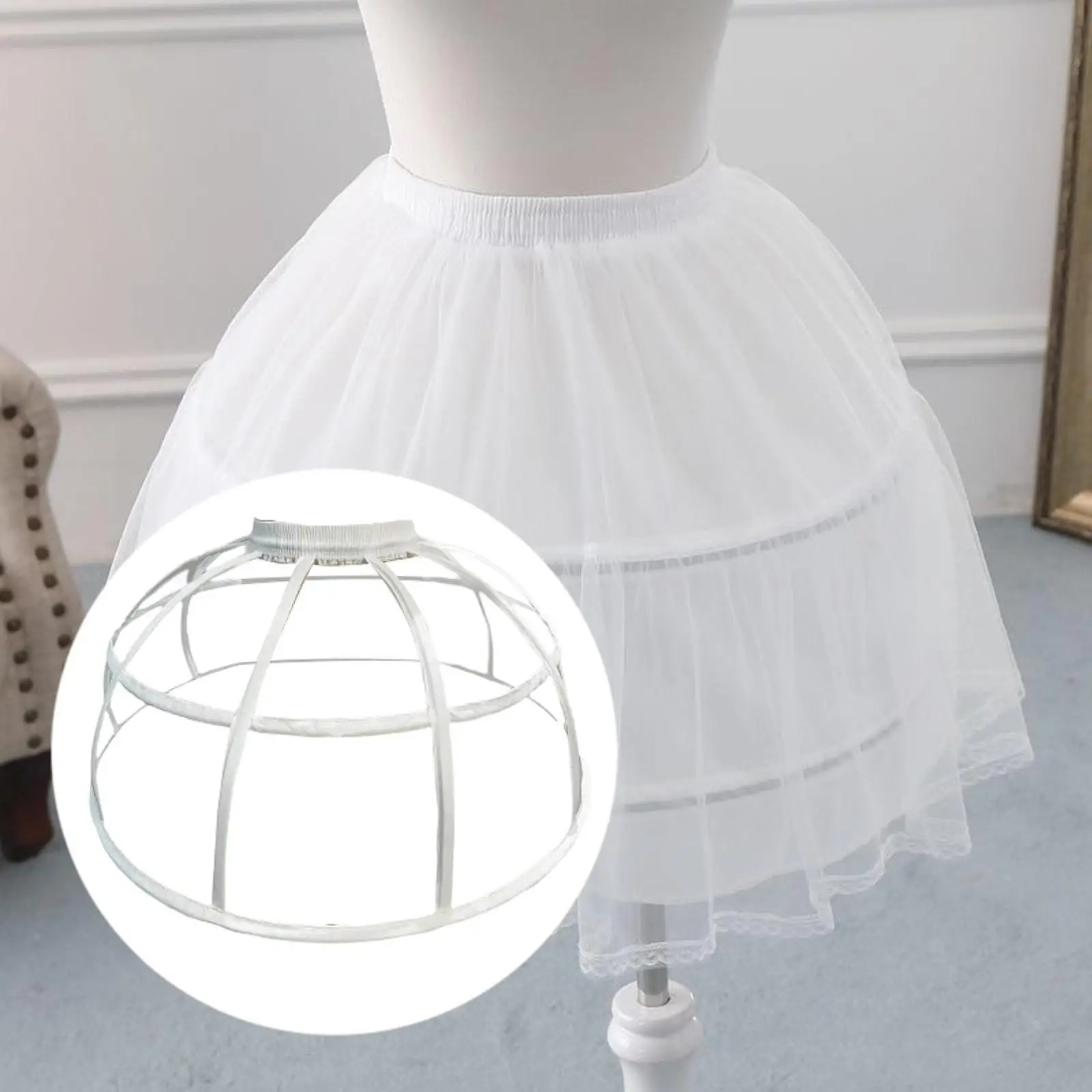 Flower girl underskirt wedding underskirt vintage underskirt lolita petticoat wedding petticoat petticoat underskirt petticoat skirt tulle tutu skirt women's crinoline underskirt lolita wedding bridal underskirt slip for gown prom