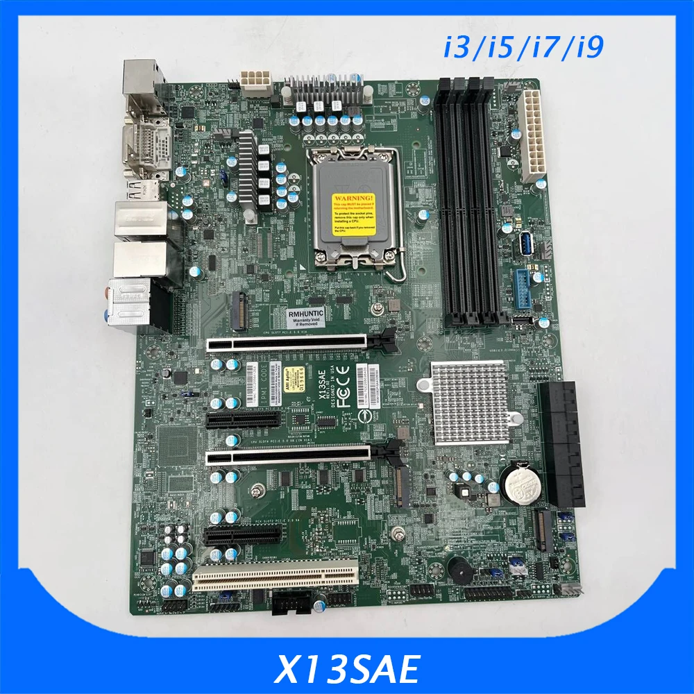 For Supermicro Workstation Motherboard LGA1700 W680 Chip 12th CPU Pcie 5.0 X13SAE 3 For Supermicro Workstation Motherboard LGA1700 W680 Chip 12th CPU Pcie 5.0 X13SAE
