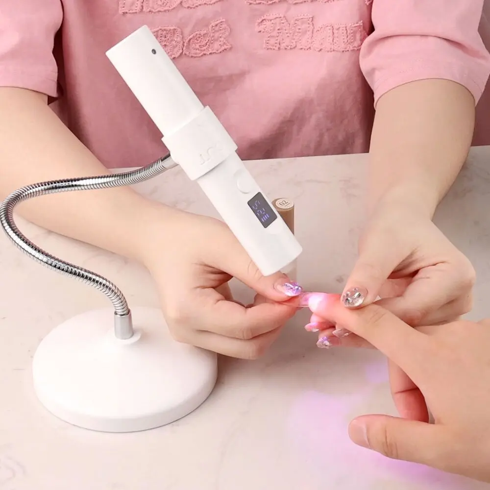 UV Lamp for Nail 2 in 1 Nail Lamp Portable Nail Dryer Stand Hold Handheld UV LED Nail Lamp Mini Nail Drying Light for Home Salon 6