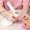 UV Lamp for Nail 2 in 1 Nail Lamp Portable Nail Dryer Stand Hold Handheld UV LED Nail Lamp Mini Nail Drying Light for Home Salon 6