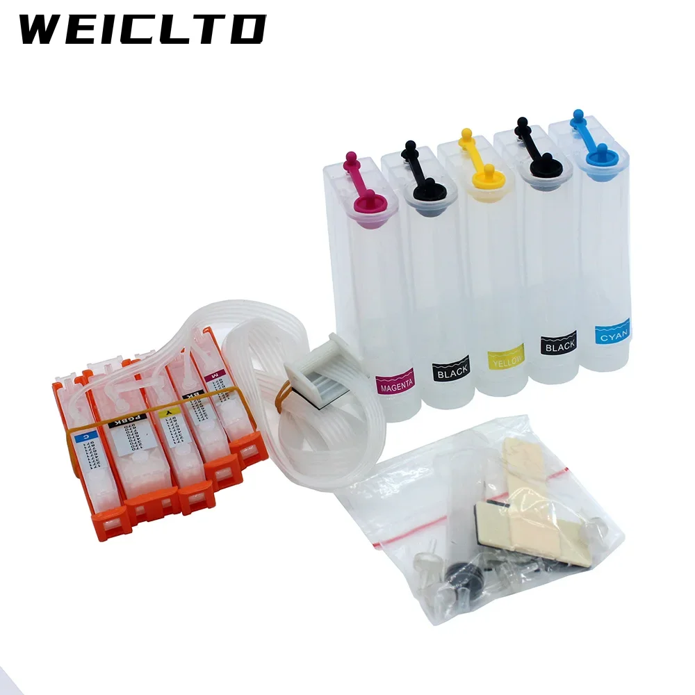 5 색 BCI-350 BCI351 Canon MG6330 MG5430 iP7230 MX923 MG6530 MG5530 MG7130 iP8730 iX6830 프린터 (칩 포함) 용 Ciss 시스템