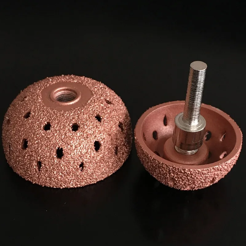 Tungsten Steel Material Hemispherical Pneumatic Grinding Head 42/55mm Grinding Wound / Tire Tire Repair Tools