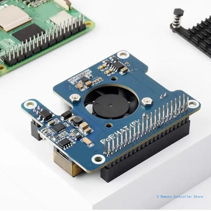 RPI 5 POE PoE(Power over Ethernet) 확장 보드 냉각 모듈 온보드 팬 네트워크 표준의 새로운 기능