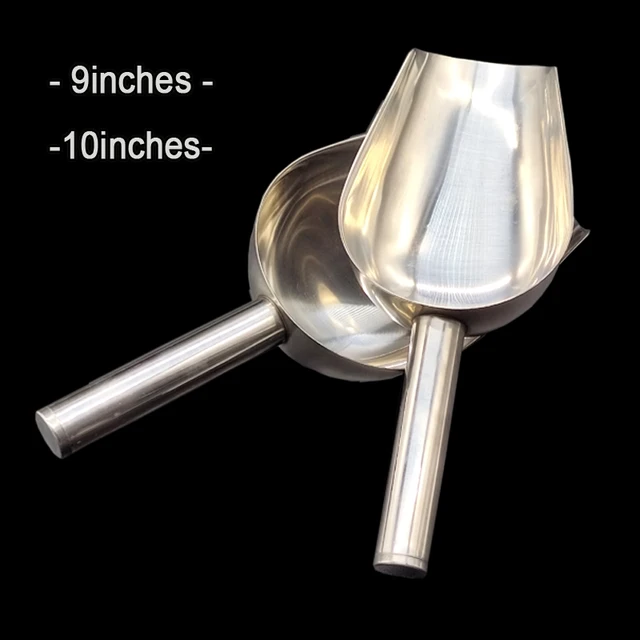 Pet Food Shovel Stainless Steel Dog Feeding Shovel Cat Dry Food Scoop Large Capacity Thickening Dog Food Scoop Spoon 23.5X8X5cm 2