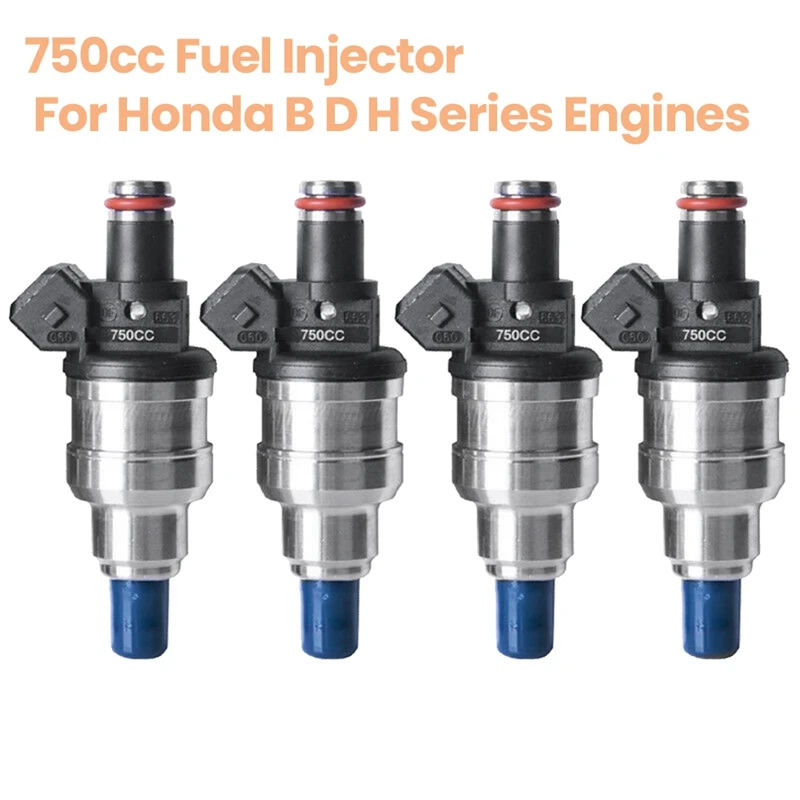 Affordable goods 750cc Fuel Injectors for 9296 Honda B16 B18 B20 D16 D18 F22 H22 VTEC 4 1set