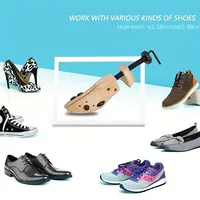 1PC Wooden Shoe Stretcher Expander for Wide Feet Bunions And Calluses - Adjustable Shoe Widener for Men And Women 2