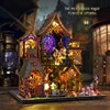 DIY Wooden Miniature Model Kit Magic Spirit Cottage Casa Doll Houses 3D Puzzle Dollhouse With Furniture Lights for Friends Gifts 5