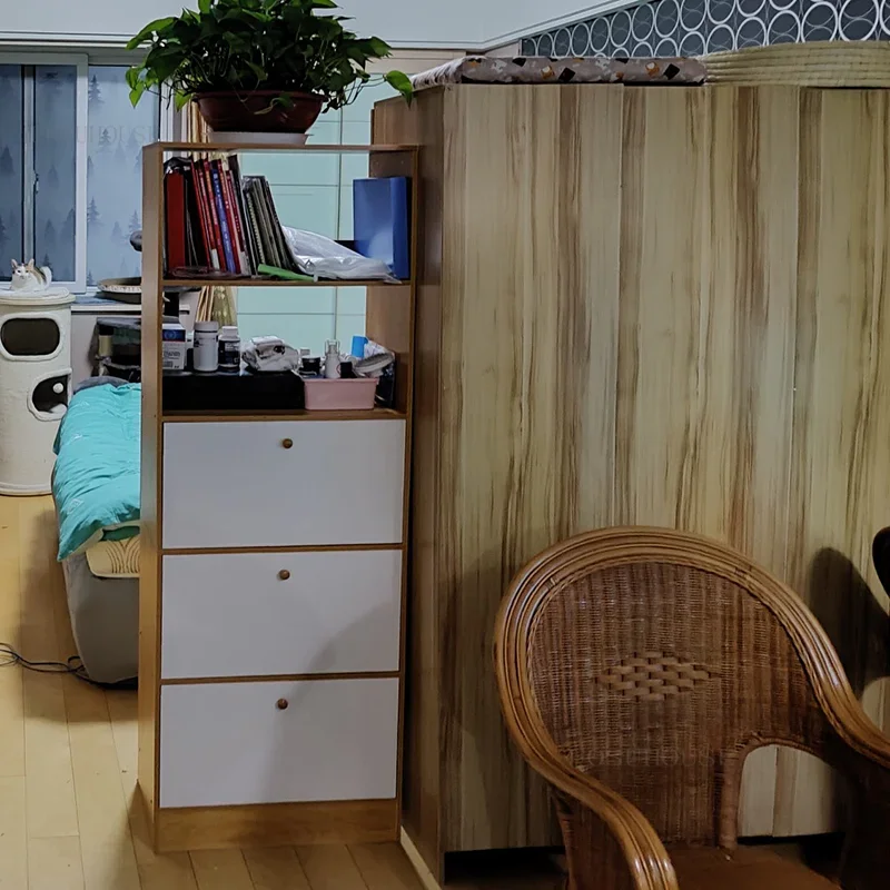 Dormitory Fashion Kitchen Cabinets Small Apartment Storage Cabinet Home Furniture Cupboard Dustproof Restaurant Villa Sideboard 4
