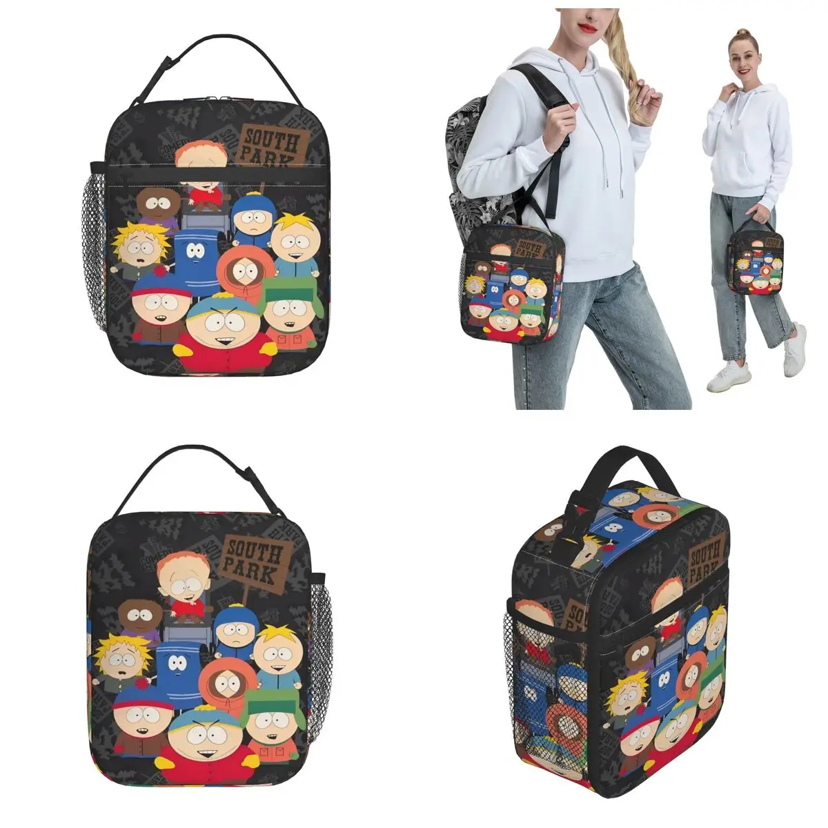 Souths Parked Accessories Insulated Lunch Bag For School Food Storage Bag Portable Thermal Cooler Lunch Boxes