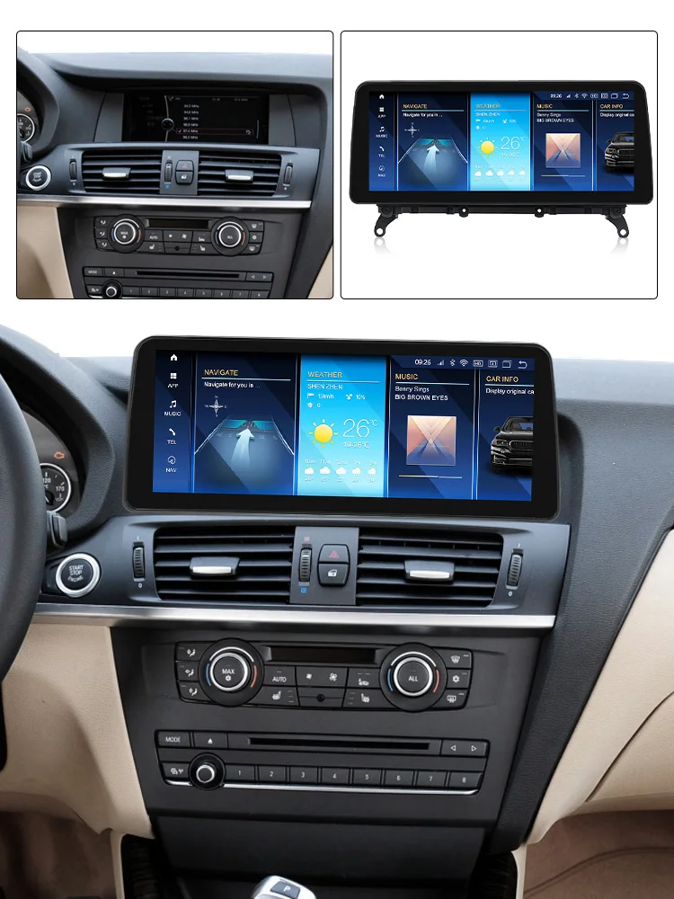 Android12 BMW X3 X4 F25 f26 シリーズ アンドロイドナビ Android12 Car GPS DVD for BMW F25 X3 F26 X4 - BMW X3 Carplay, BMW