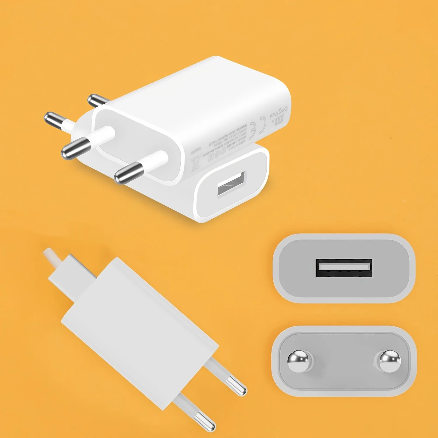 Chargeur mural USB universel 5V 1A, adaptateur d'alimentation de tête, prise ue Portable, charge pour téléphone Portable MP3 7 8 Xs