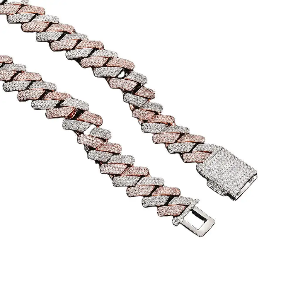 

Iced Out Vvs-fg Natural Cvd Moissanite Diamond 9k 10k 14k Gold Cuban Link Chain Necklace Cuban Chain at Wholesale Cheap Price