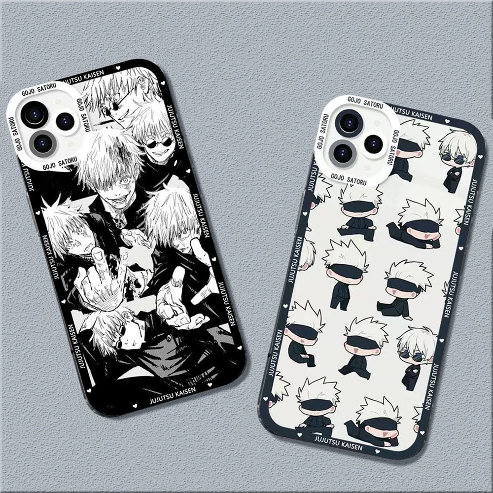 Cartoon Anime Jujutsu Kaisen Custodia Per Telefono Per Xiaomi Redmi Note 12S 12 11 11S 10 10S 9S 9 Pro Plus 10C 12C 5G 4G Clear Cover Funda