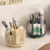 360° Rotation Makeup Brush Holder Desktop Makeup Organizer Lipstick Eyebrow Pencil Holder Jewelry Container Cosmetic Storage Box 1
