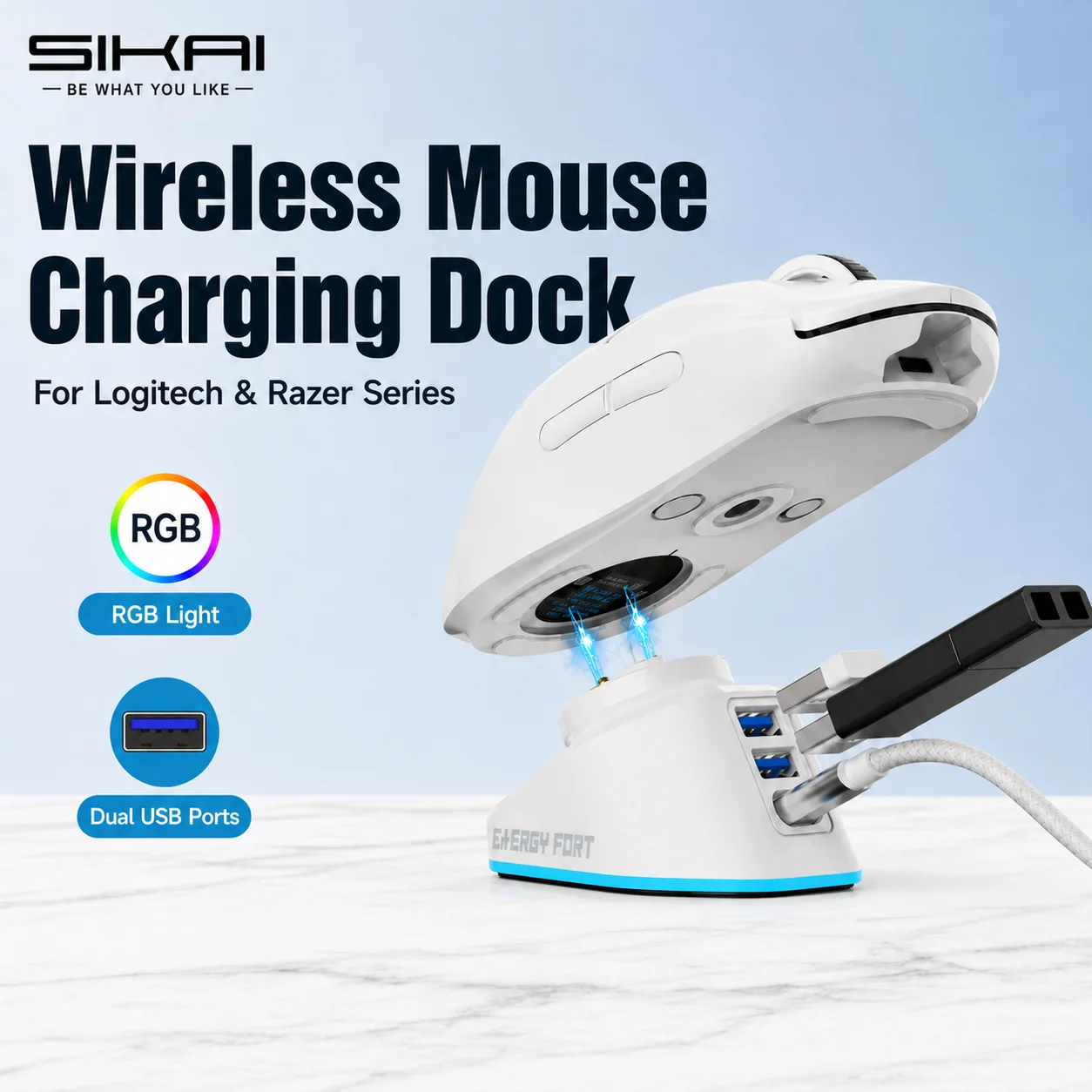 Wireless Mouse Charging Dock