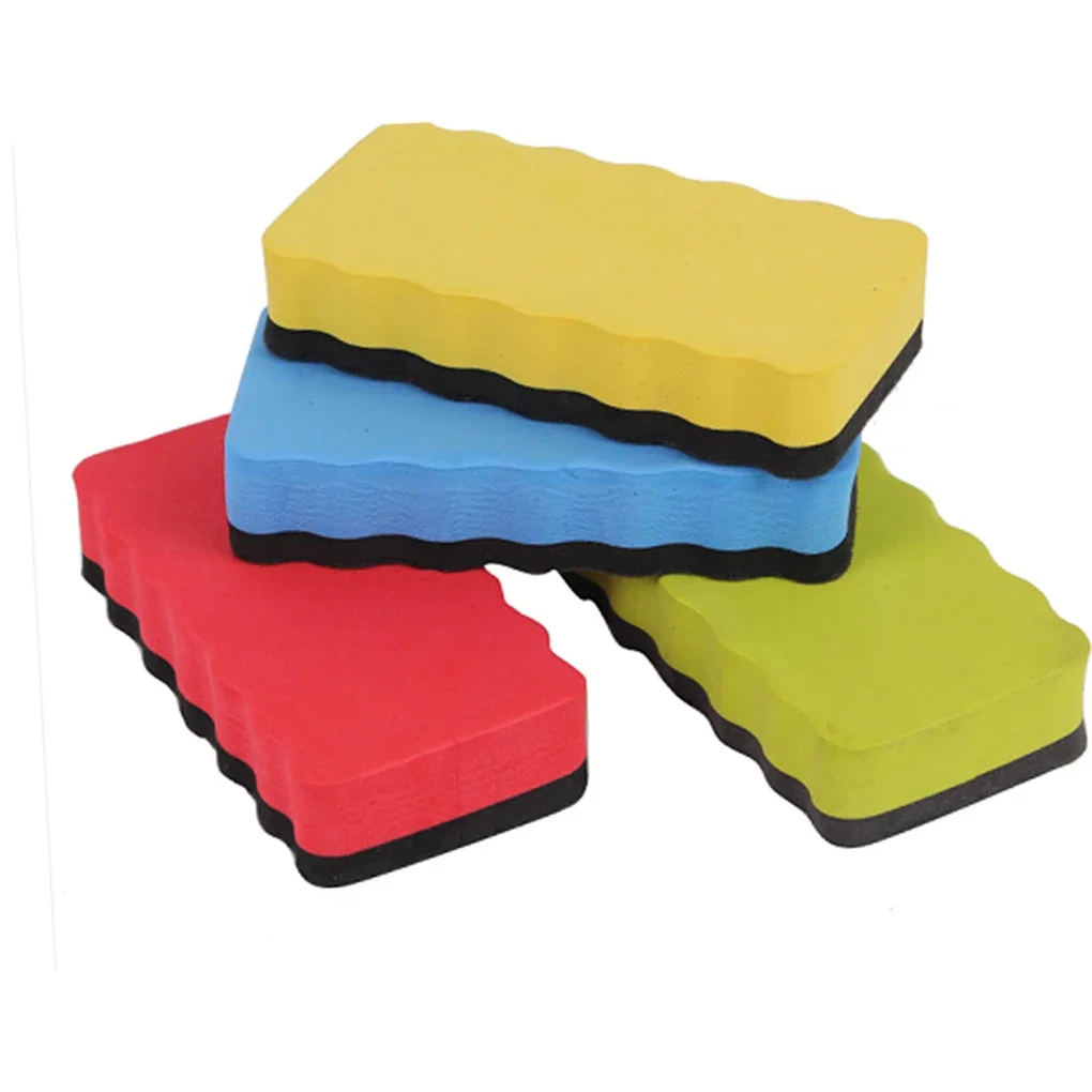 1PC Magnetic Blackboard Chalkboard Whiteboard Eraser Cleaner Dry Wipe Marker Pen Duster White Black Chalk Board Muti Color magnetic whiteboard pen pencil erasers