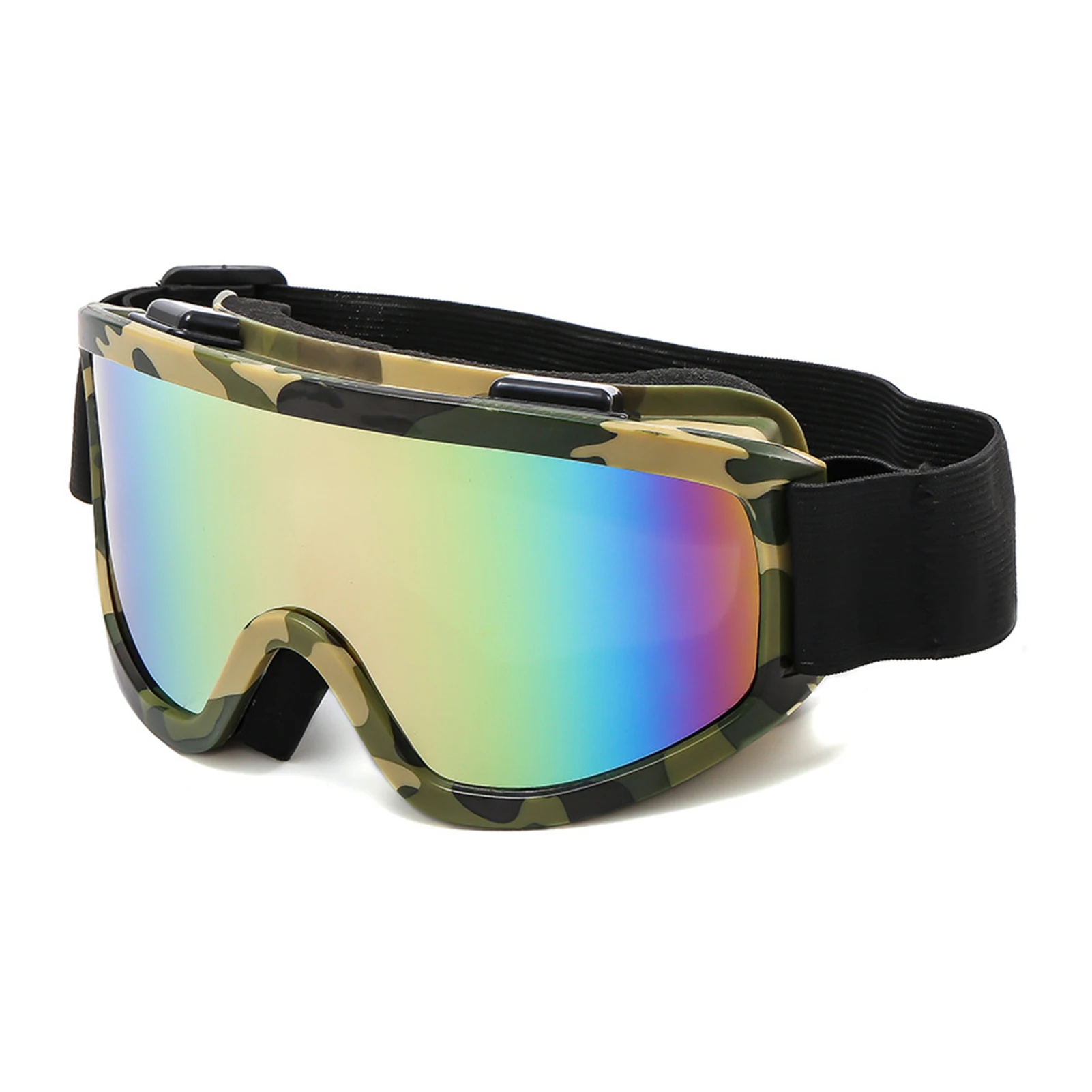 Enhanced Outdoor Snow Sports Ski Goggles with Colorful Anti-Glare Lens