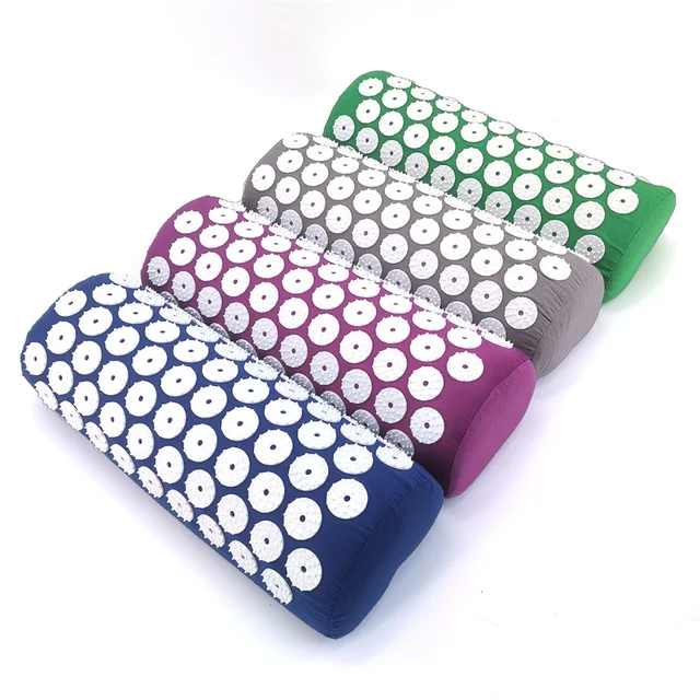Massager Cushion Massage Yoga Mat Acupressure Relieve Pain Stress Back Body Pain Spike Mat Acupuncture Mat and Pillow Set 3