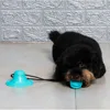 Dog Chew Ball Toys for Aggressive Chewers Interactive Dog Puzzle Toy Food Dispenser Suction Cup Dog Tug Toy for Dogs Teeth Clean 2