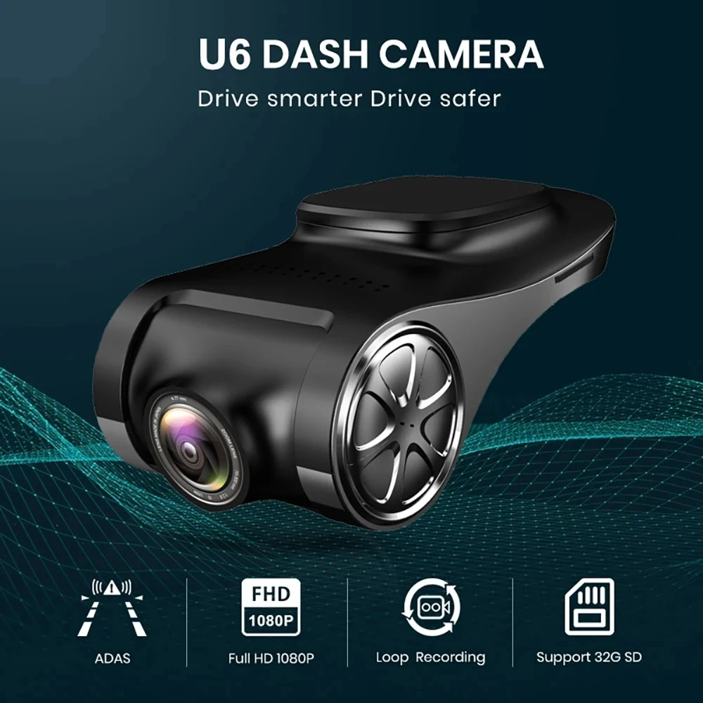 미니 USB 차량용 DVR HD 1080P ADAS 카메라, 안드로이드 플레이어 DVD 대시 캠, 네비게이션 헤드 유닛 오디오 음성 알람 비디오 녹음기