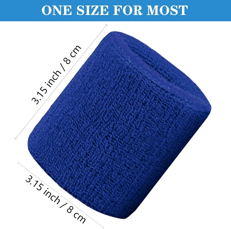 1 Pair Cotton Wrist Sweatbands 6
