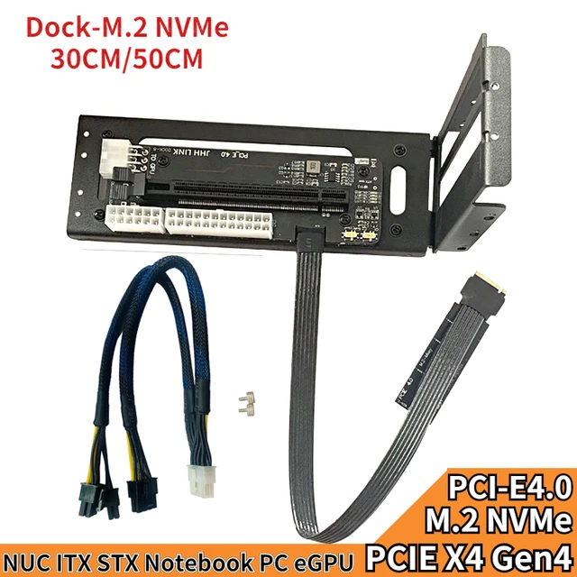 gå Gør det godt dukke Laptop M.2 Nvme Key M To Pci-e 4.0 X16 Connector Pcie X16 To M.2 Nvme External  Gpu Card Gen4 Egpu Adapter 4.0 For Nuc/itx/stx/pc - Pc Hardware Cables &  Adapters - AliExpress