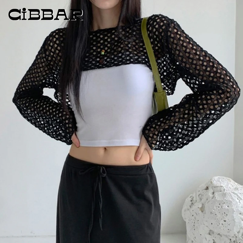 CIBBAR-lu-ne-wyci-te-otwory-Crop-Top-w-stylu-ulicznym-Y2k-solidny-pe-ny ...